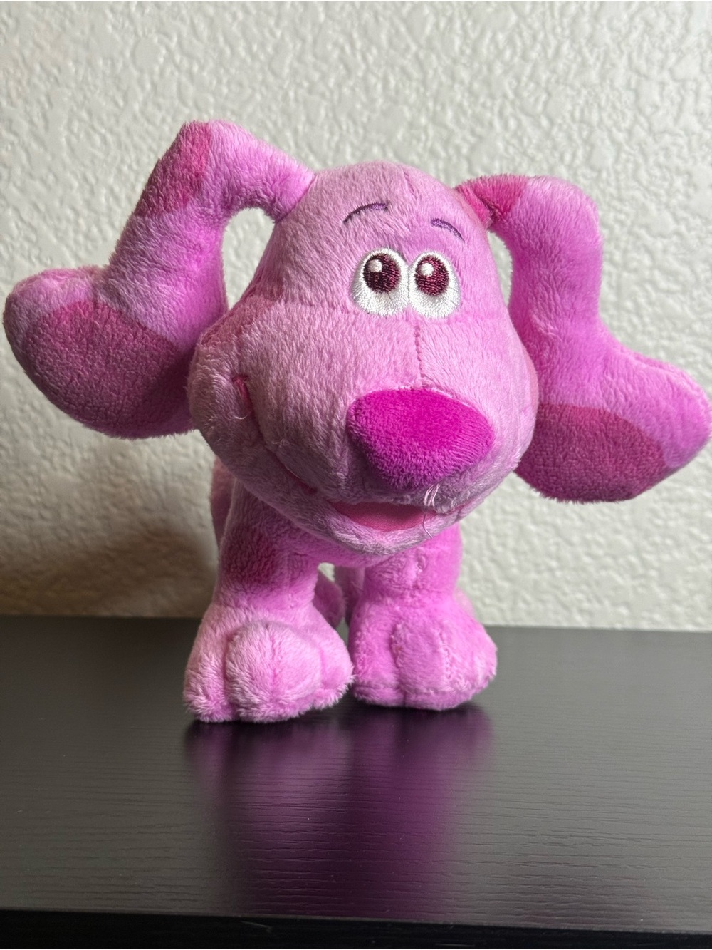 Plush Pink Puppy Stuffed Animal - Soft Cuddly Toy
